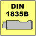 Fréza valcová čelná-krátka, 1-zub cez stred, DIN 844, typ N, ISO 1641, HSSCo8